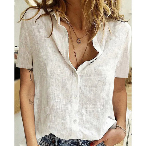 Harajuku Linen Oversized Shirts Summer Elegant Birds Print Loose Blouses Casual Tunic Clothing for Women