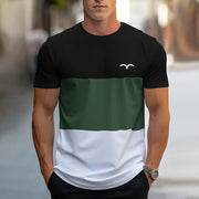 2024 Simple Casual Men's Clothing Men's T Shirt With Logo Short Sleeve Crew Neck Soft Fitted Tees Fresh Classic Basic Tshirts