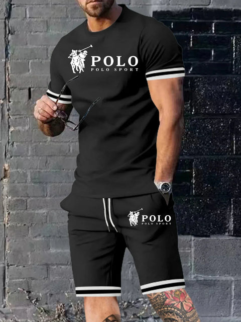 Summer Men Set Tracksuit Set 3D Printed Casual Men's T-shirt Short Male Sportswear Short Sleeve 2 Pieces Sporty Clothing Outfit