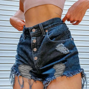 Eye Graffiti Pattern Women's Denim Shorts 2022 Summer High Waist Short Mujer Fashion Ripped Jean Shorts Streetwear Shorts w173