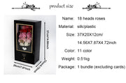 Hand Made Artificial 18 heads Rose Flowers Bouquet Gift Box Home Decoration Creative Valentine Birthday Party Graduation Gifts