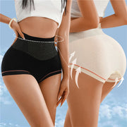 High Waist Women Panties Flat Belly Shaping Briefs Breathable Mesh Transparent Knickers Tummy Hip Lift Underpants