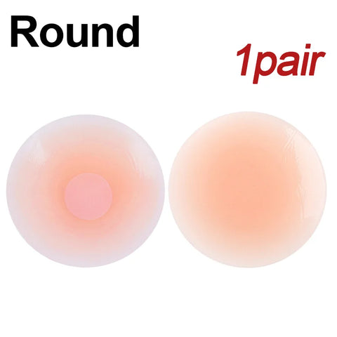 Silicone Nipple Cover Reusable Women's Bra Sticker Invisible Boob Pads Strapless Lift Up Bra Intimates