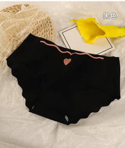 3PCS/Lot Sexy Ice Silk Panties Women Middle Waist Seamless Briefs Female Ladies Traceless Underwear Girl Intimates Lingerie M-XL