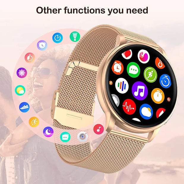 MEVADEN Bluetooth Call Smart Watch Sport Fitness Tracker Custom Dial for Men and Women Compatible with Android IOS