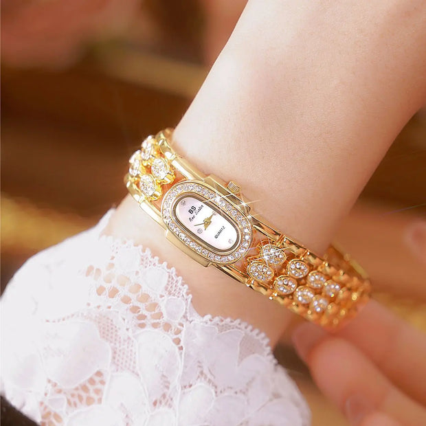 UTHAI Light Luxury Vintage Bracelet Watch High Quality Quartz Wristwatch for Ladies Fashionable Waterproof Versatile