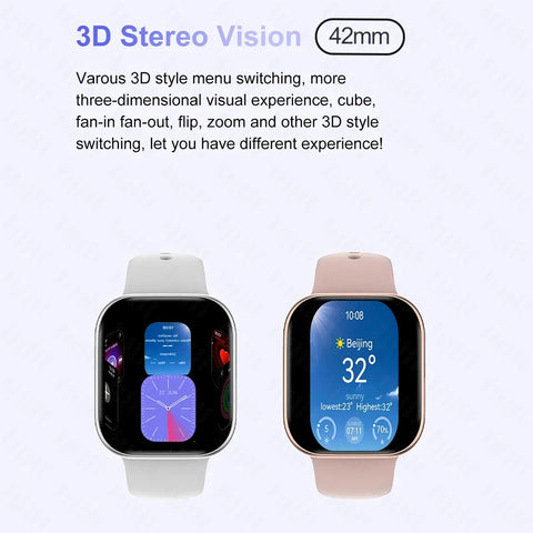 Apple Watch 10 Mini Smart Watch Men 3D Surround Music Video NFC Bluetooth Call Android Compatible Short and Eye Catching