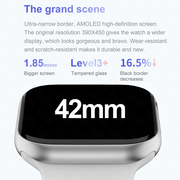 Apple Watch 10 Mini Smart Watch Men 3D Surround Music Video NFC Bluetooth Call Android Compatible Short and Eye Catching