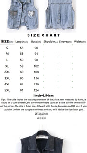 2024 Fashion Design Women's Denim Vest Sequins Waistcoat Korean Style Leeveless Jacket for Summer Autumn Season