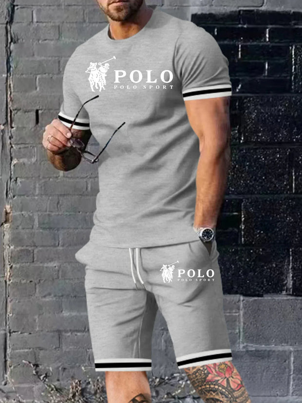 Summer Men Set Tracksuit Set 3D Printed Casual Men's T-shirt Short Male Sportswear Short Sleeve 2 Pieces Sporty Clothing Outfit