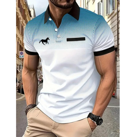 Men’s Summer Slim Fit Sport Polo Shirt