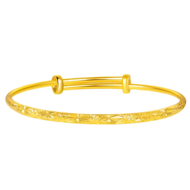 Gold Colour Bracelet Women's Open Glossy Classic All Over The Sky Star Bangles Bracelet For Women Luxury Imitation Gold Jewelry