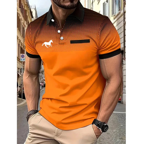 Men’s Summer Slim Fit Sport Polo Shirt