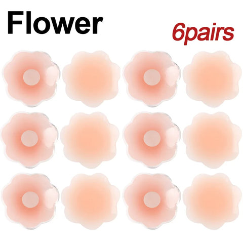 Silicone Nipple Cover Reusable Women's Bra Sticker Invisible Boob Pads Strapless Lift Up Bra Intimates