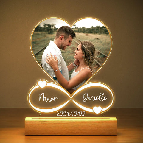 Personalized Anniversary Women Men Couples Gifts Custom Photo Love Frame Acrylic Plaque Valentine's Day Giftware for Him Her