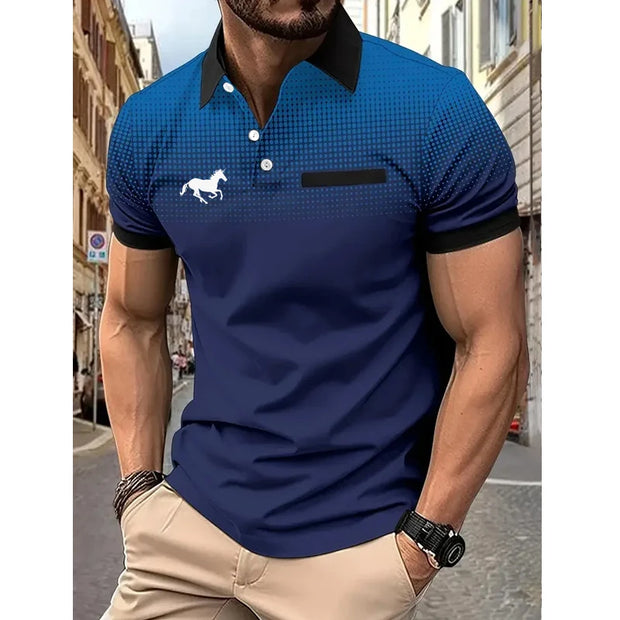 Men’s Summer Slim Fit Sport Polo Shirt