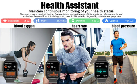 Men Women AI Voice Assistant Smart Watch 1.96'' HD Screen Activity Trackers with 100+ Sports Sleep Heart Rate Monitor