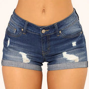 Fabulous Short Jeans Pure Colors Denim Shorts Button Simple Denim Shorts  Slim Fit