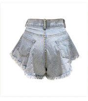 Denim Shorts for Women Summer Beach Fashion Loose Wide Leg Jeanette Casual Style Shorts