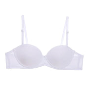 New Women's Cotton Bra Fashion Push Up Comfort Underwear Sexy Solid Color Half Cup Brassiere Small Chest Female Sexy Lingerie