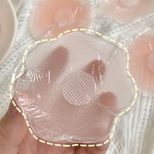 Silicone Nipple Cover Reusable Women's Bra Sticker Invisible Boob Pads Strapless Lift Up Bra Intimates