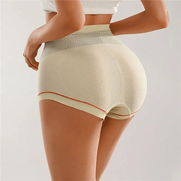 High Waist Women Panties Flat Belly Shaping Briefs Breathable Mesh Transparent Knickers Tummy Hip Lift Underpants