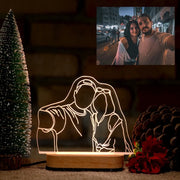 Dropshipp Personalized 3D Photo Lamp Engraving Base Custom Valentine's Day Anniversary Birthday Christmas 3D Night Lights Gifts