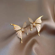 Elegant Butterfly Stud Earrings, Retro Zinc Alloy Hypoallergenic Earrings, Perfect Fashion Accessory for Daily Wear Best-selling