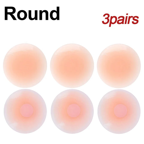 Silicone Nipple Cover Reusable Women's Bra Sticker Invisible Boob Pads Strapless Lift Up Bra Intimates