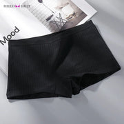 Women Boxers Underwear Cotton Ladies Safety Pants Female Seamless Underpants Solid Cozy Sexy Lingerie