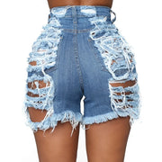 Mid Waist Sexy Womens Jeans Denim Shorts Fashion Denim Broken Hole Shorts Ladies Skinny Super Sexy Short Jeans