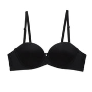 New Women's Cotton Bra Fashion Push Up Comfort Underwear Sexy Solid Color Half Cup Brassiere Small Chest Female Sexy Lingerie