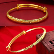 Gold Colour Bracelet Women's Open Glossy Classic All Over The Sky Star Bangles Bracelet For Women Luxury Imitation Gold Jewelry