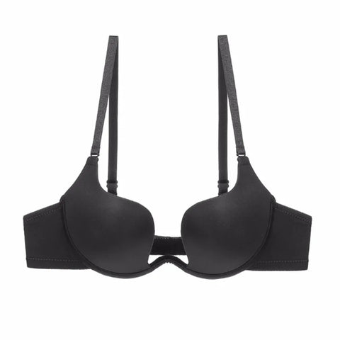 Sexy Low Cut Push Up Bra Backless Invisible Seamless Dive V Lingerie Wedding Underwear for Women