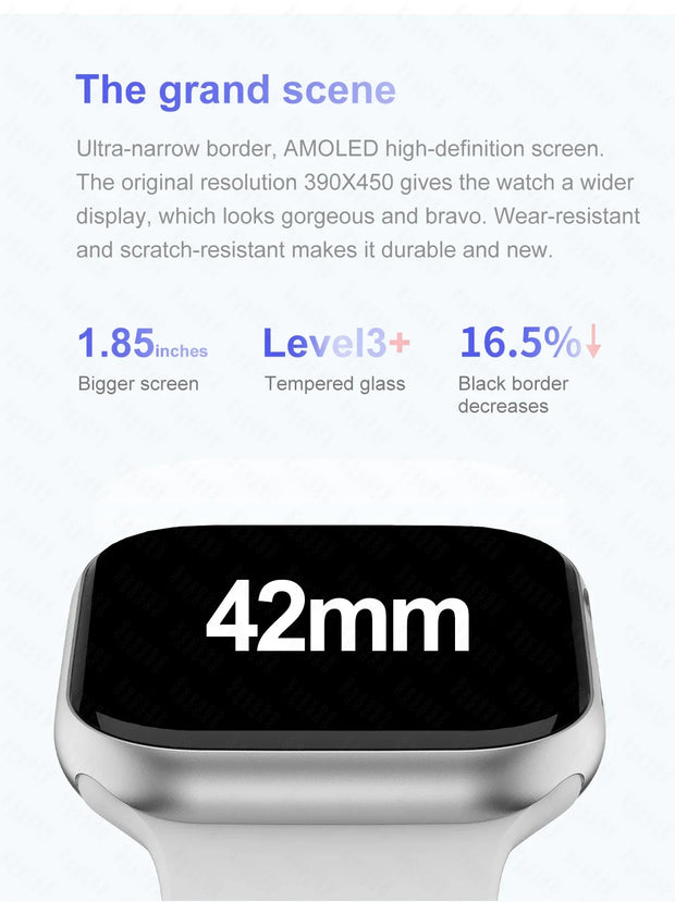 Apple Watch 10 Mini Smart Watch Men 3D Surround Music Video NFC Bluetooth Call Android Compatible Short and Eye Catching