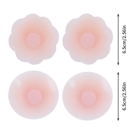 Silicone Nipple Cover Reusable Women's Bra Sticker Invisible Boob Pads Strapless Lift Up Bra Intimates