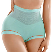 High Waist Women Panties Flat Belly Shaping Briefs Breathable Mesh Transparent Knickers Tummy Hip Lift Underpants