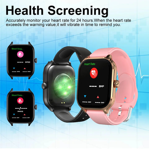 LAXASFIT H9 Smartwatch Bluetooth Dial Answer Calls Calorie Tracker Heart Rate Blood Oxygen Monitor