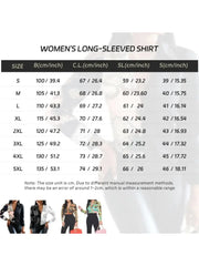 Casual Fashion Women's Button Top Texture Printed Shirt Long Sleeve Office Wear for Autumn 2024 Eye Catching Keep Short