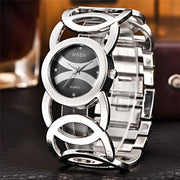 Luxury Brand Women's Gold Watch Stainless Steel Magic Bracelet Vintage Style Quartz Wristwatch for Ladies