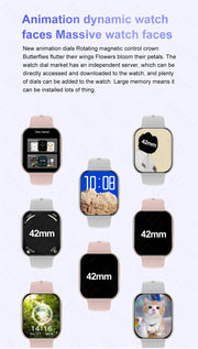 Apple Watch 10 Mini Smart Watch Men 3D Surround Music Video NFC Bluetooth Call Android Compatible Short and Eye Catching