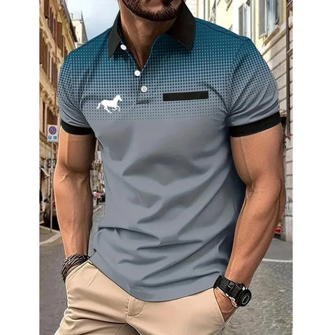 Men’s Summer Slim Fit Sport Polo Shirt