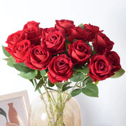 51cm Artificial Rose Flower Valentine's Day Home Wedding Decoration Simulation Flower Fake Flower Feel Flannel Rose