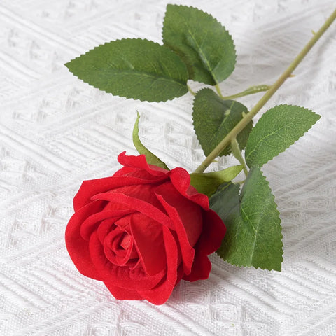 51cm Artificial Rose Flower Valentine's Day Home Wedding Decoration Simulation Flower Fake Flower Feel Flannel Rose