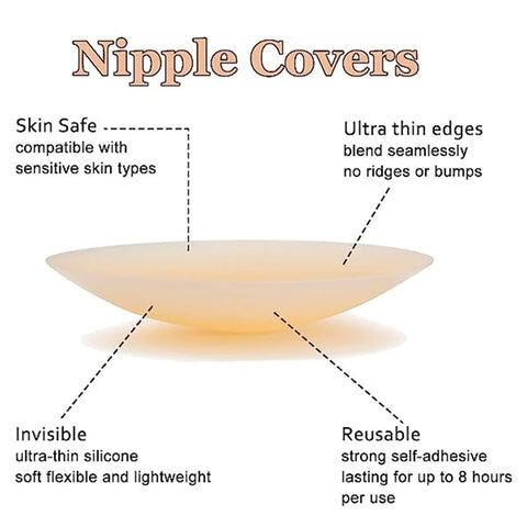 Silicone Nipple Cover Reusable Women's Bra Sticker Invisible Boob Pads Strapless Lift Up Bra Intimates