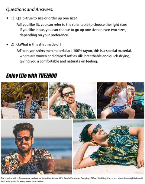 Casual Men's Short-Sleeved Shirt and Beach Shorts Set for Hawaiian Vacation Eye-Catching Design That Keeps Shorts Cool