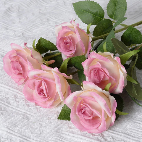 51cm Artificial Rose Flower Valentine's Day Home Wedding Decoration Simulation Flower Fake Flower Feel Flannel Rose