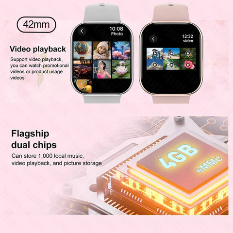 Apple Watch 10 Mini Smart Watch Men 3D Surround Music Video NFC Bluetooth Call Android Compatible Short and Eye Catching