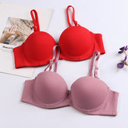 New Women's Cotton Bra Fashion Push Up Comfort Underwear Sexy Solid Color Half Cup Brassiere Small Chest Female Sexy Lingerie