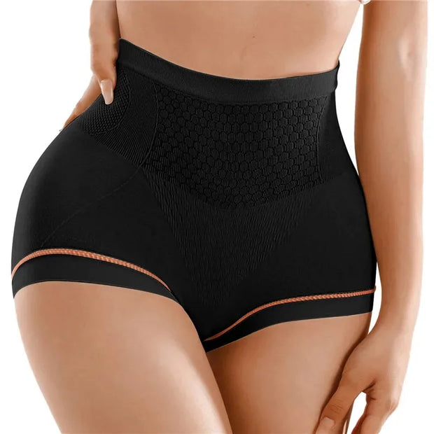 High Waist Women Panties Flat Belly Shaping Briefs Breathable Mesh Transparent Knickers Tummy Hip Lift Underpants